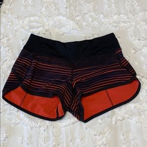 Lululemon speed shorts (sz 2)